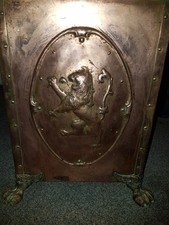 antique coal bin bronze and copper unique item 