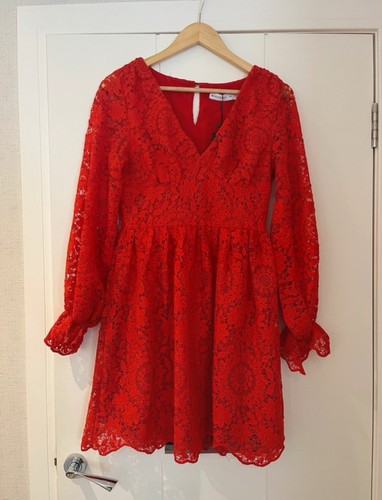 Warehouse red lace dress - warehouse,