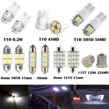 14X LED White Bulbs Car