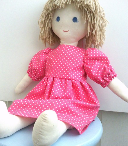Rag doll sewing pattern - rag,