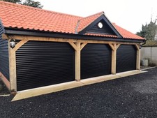 Black Electric Roller Garage Door, With Full Installation Video, 5 Year Warranty