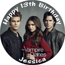 VAMPIRE DIARIES CAKE TOPPER PERSONALISED EDIBLE VAMPIRE BIRTHDAY CAKE TOPPER