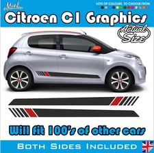 CITROEN C1 C2 C3 VTR SPORT Side Stripes Decals Stickers Graphics FREE P&P 014