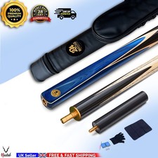 Professional Handmade Cue 57" Split Snooker Pool Cue Ash Wood 18.5oz 3/4 Pro Set