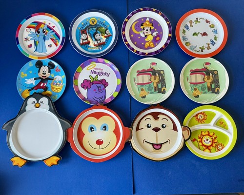 Kids children plates job lot - kids,
