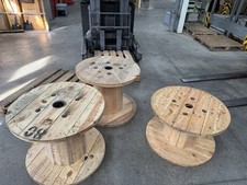 3x 800mm Wooden Cable Drums