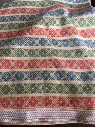 Vintage woven wool blanket - wool,