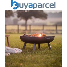 Garden Trading Foscot Large Round Fire Pit Basket Bowl Outdoor Heater