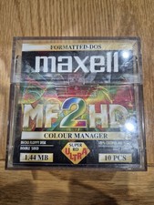Maxell MF2HD Floppy Disk Diskette 1.44 NEW Opened Never Used x10 pieces