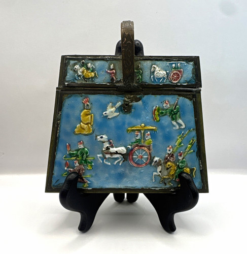 Antique chinese enamel - chinese, on