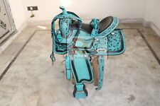 Western Leather  Barrel Horse Saddle Tack Set 10" to 20" Free Shipping