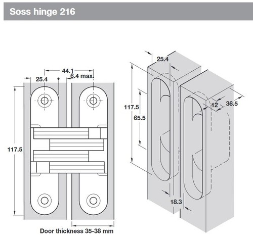 Soss cabinet invisible hidden - cabinet,