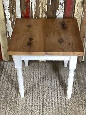 2`6"Lx2`3" Lovely 2 Seater Table With Chunky Quirky Pine Top with painted Legs