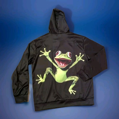 Frog jumping hoodie cute - jumping,