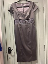Ladies Berkertex Dress Size 10 Pewter, Evening, Party, Wedding, Races, Cruise 