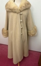 Ladies Wool, Cape-style Coat