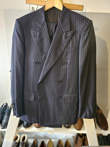 Kingsman pinstrip suit navy - kingsman,