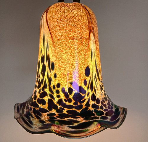 Stunning glass lamp - shade, by