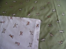 DOUBLE DUVET SET, DOGS DESIGN, COVER / 2 PILLOWCASES,FRESHLY WASHED & IRONED.VGC