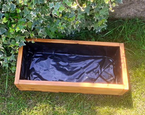 Wood rectangular trough garden - trough,
