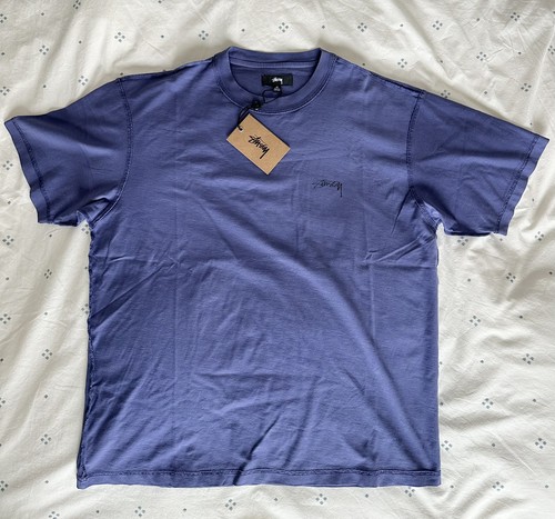 Stussy lazy tee vintage navy - stussy,