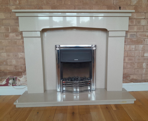 Beige stone polished - beige,