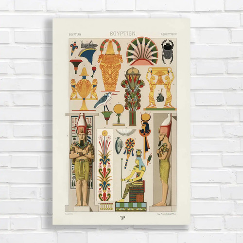 Vibrant egyptian hieroglyphic - egyptian,