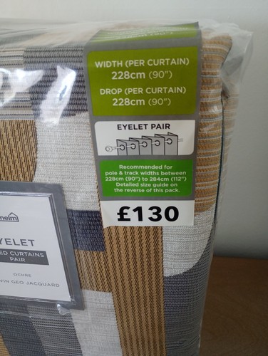 One pair dunelm alvin geo - one,