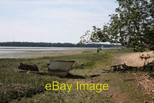 Photo 6x4 derelict dinghy - derelict,