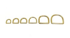 Solid Brass D-Rings 12mm -