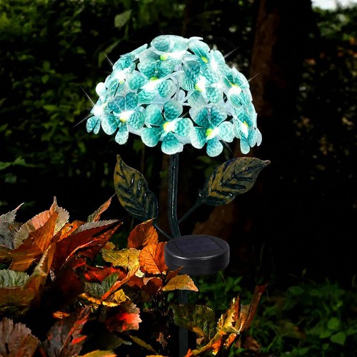 Led blue solar hydrangea - solar,