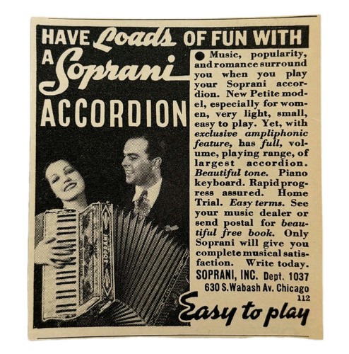 1936 soprani accordion - 1936,