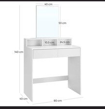 dressing table with mirror
