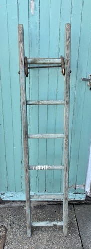 Vintage wooden step ladder - wooden,