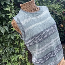 Fair isle Tank Top Knitted Vest