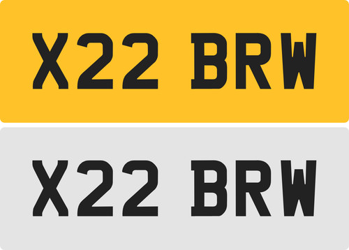 Brw private number plate - brw,