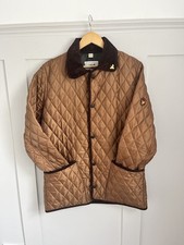 John Partridge Tan Quilted Field Jacket Size M Country Walking 