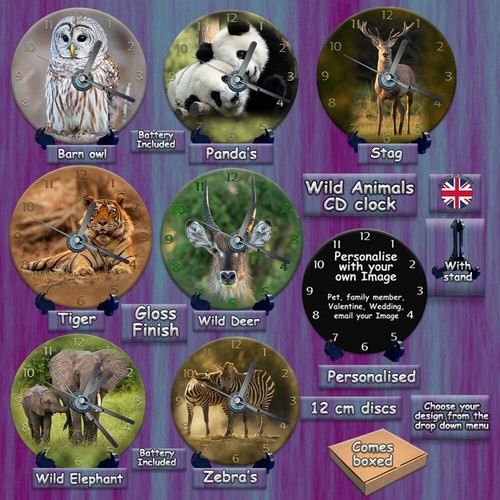 Clock wild life panda s - cd,