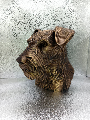 Lakeland terrier dog bust - dog,
