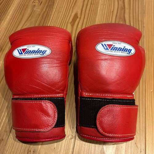 Winning boxing gloves 12oz red - boxing,