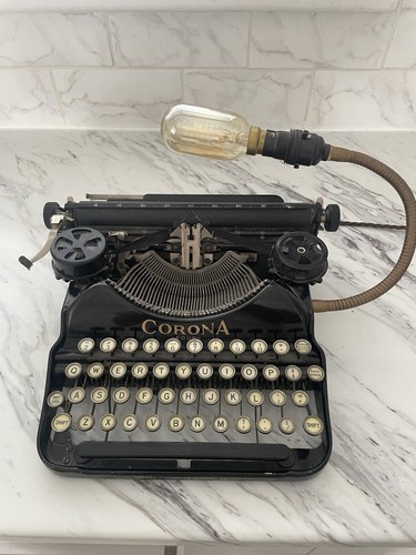 Corona vintage typewriter lamp - typewriter,