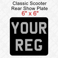 6" x 6" Classic Scooter Number