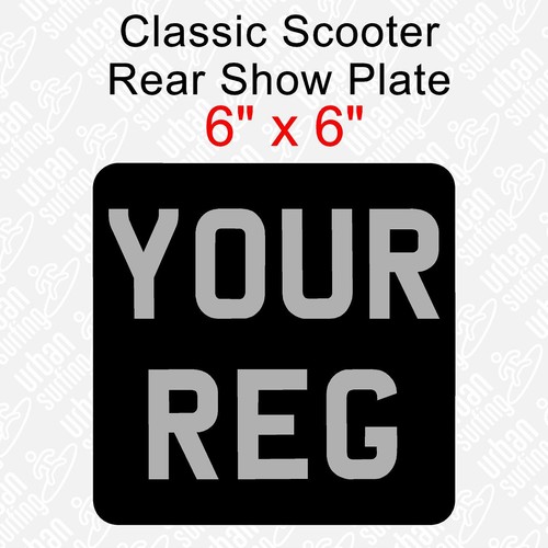 Classic scooter number - x, 6"