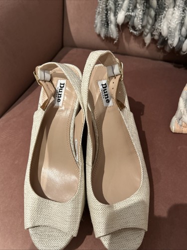 Dune peek toe wedge sandal - toe, uk
