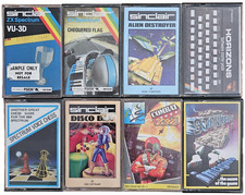 ZX Spectrum Games Bundle Alien Destroyer Disco Dan Combat Zone Stonkers VU-3D