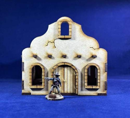 28mm wild west mission - wild, church