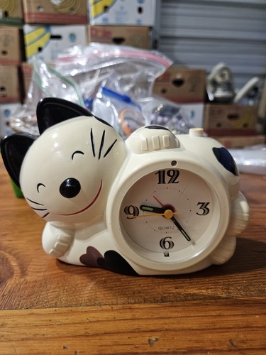 1980s rhythm black white cat - black, &