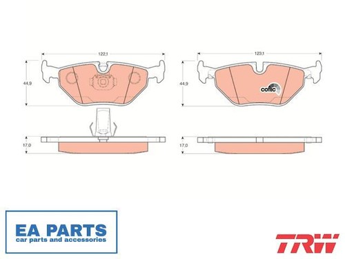 Brake pad set - brake, for