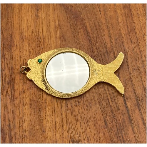 Vintage fish mirror - vintage, pendant