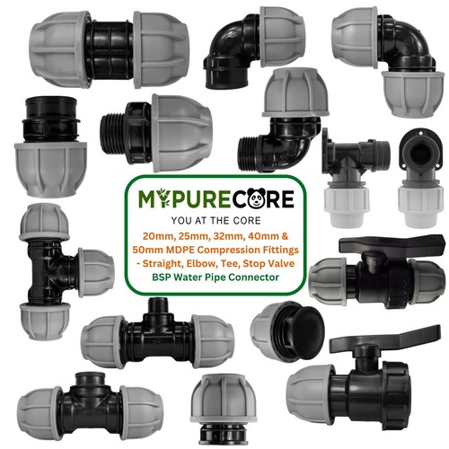 Mdpe compression fitting - compression,